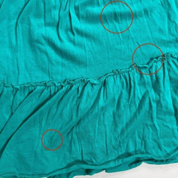 Vintage Y2K L.E.I Blue Boho Fairycore Beachy Casual Babydoll Halter Mini Dress S - Picture 6 of 8